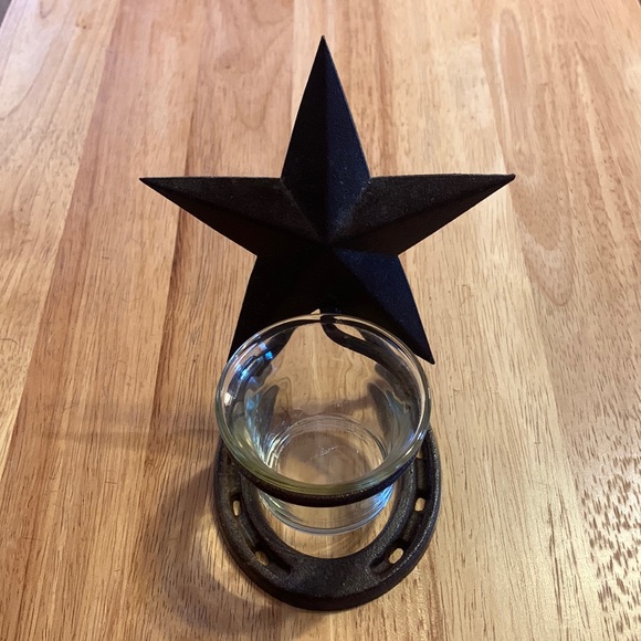 ⭐️ Horseshoe & Star Tealight Holder - Picture 1 of 3